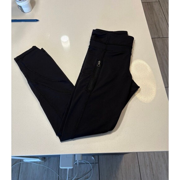 Lululemon black mesh leggings with pockets size 4 - Picture 1 of 7